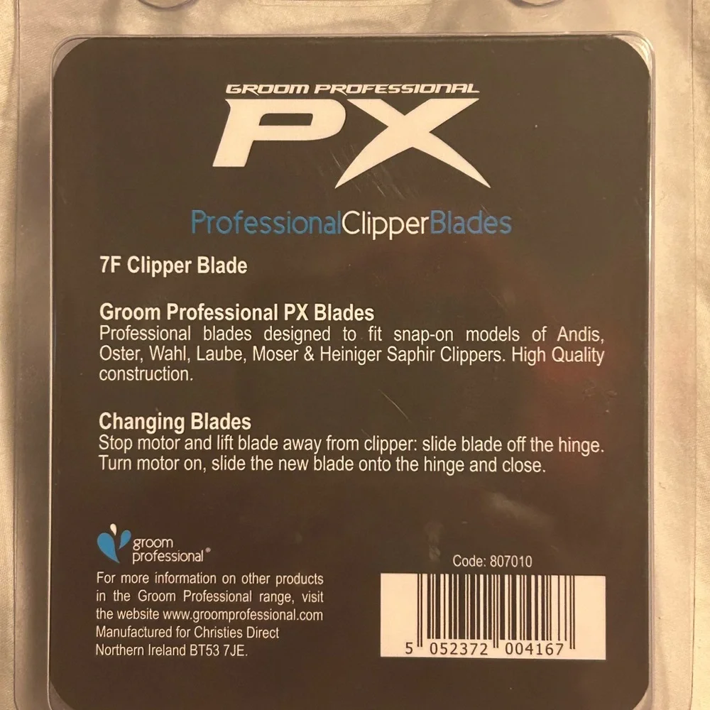 PX 7F Dog Clipper Blade - Silver
